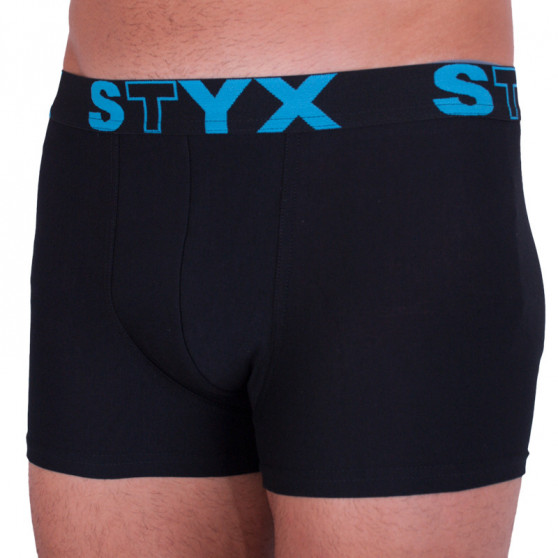 Pánské boxerky Styx sportovní guma nadrozměr černé (R961)