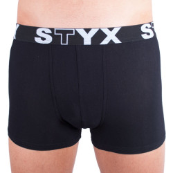 Pánské boxerky Styx sportovní guma nadrozměr černé (R960)