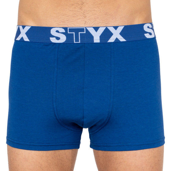 Pánské boxerky Styx sportovní guma nadrozměr tmavě modré (R968)