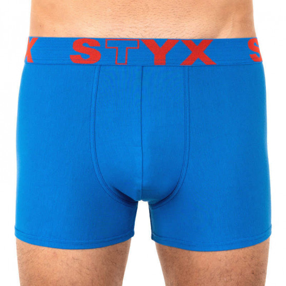 3PACK pánské boxerky Styx sportovní guma modré (G9676869)