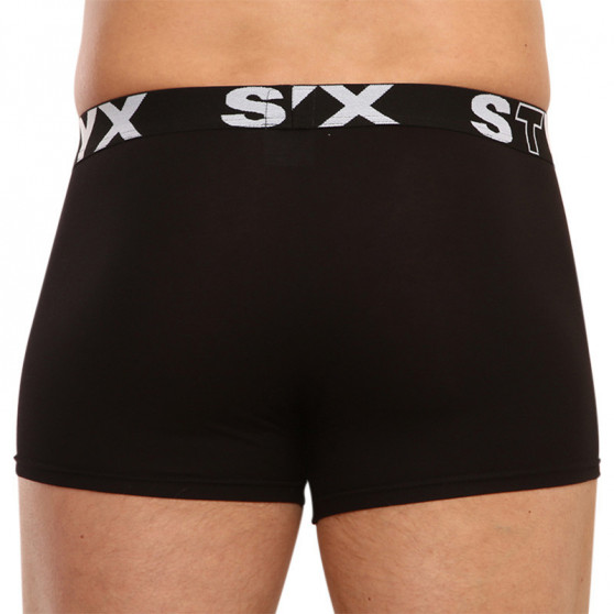 3PACK pánské boxerky Styx sportovní guma černé (G9606060)