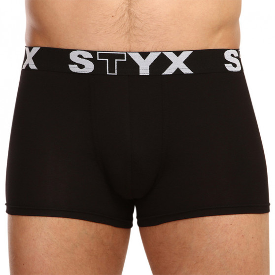 3PACK pánské boxerky Styx sportovní guma černé (G9606060)