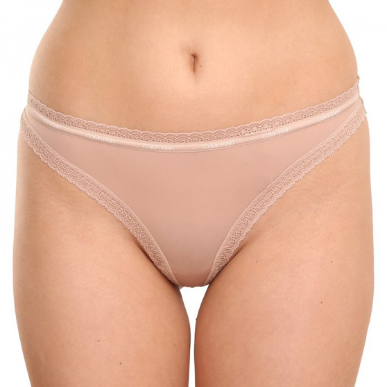 3PACK dámská tanga Calvin Klein vícebarevné (QD3802E-FIY)