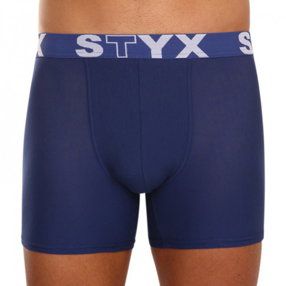 3PACK pánské boxerky Styx long sportovní guma modré (U9676869)