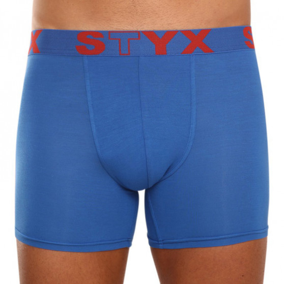 3PACK pánské boxerky Styx long sportovní guma modré (U9676869)