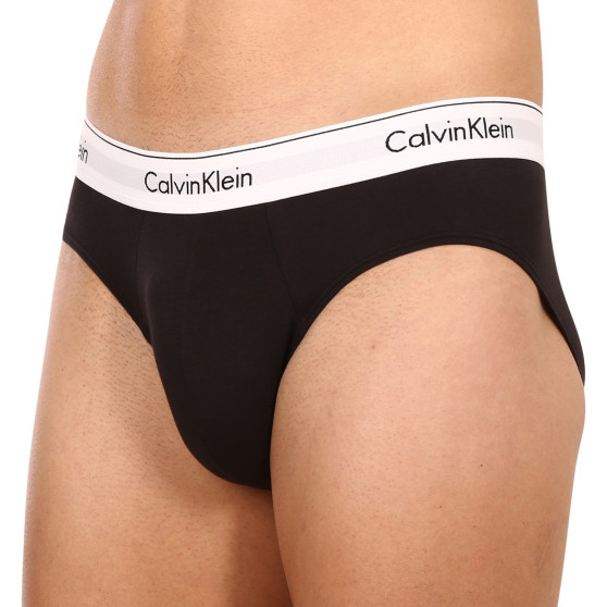 3PACK pánské slipy Calvin Klein černé (NB2379A-001)