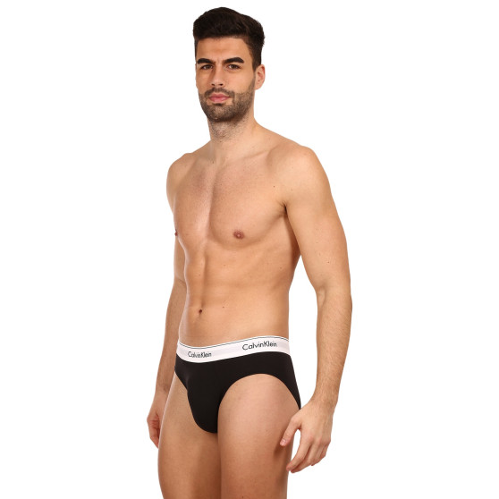 3PACK pánské slipy Calvin Klein černé (NB2379A-001)