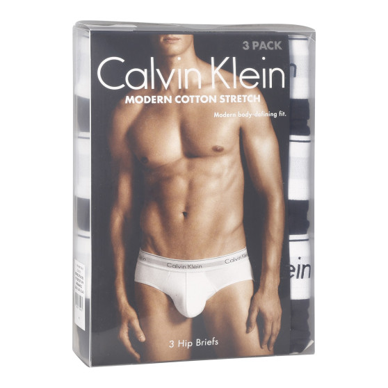 3PACK pánské slipy Calvin Klein černé (NB2379A-001)