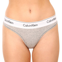 Dámská tanga Calvin Klein šedá (F3786E-020)