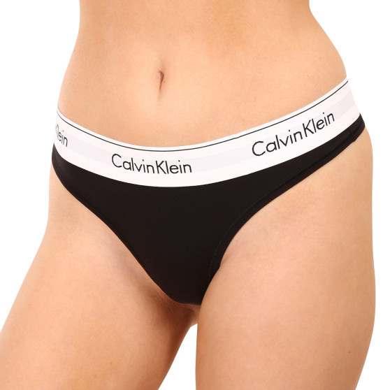 Dámská tanga Calvin Klein černá (F3786E-001)