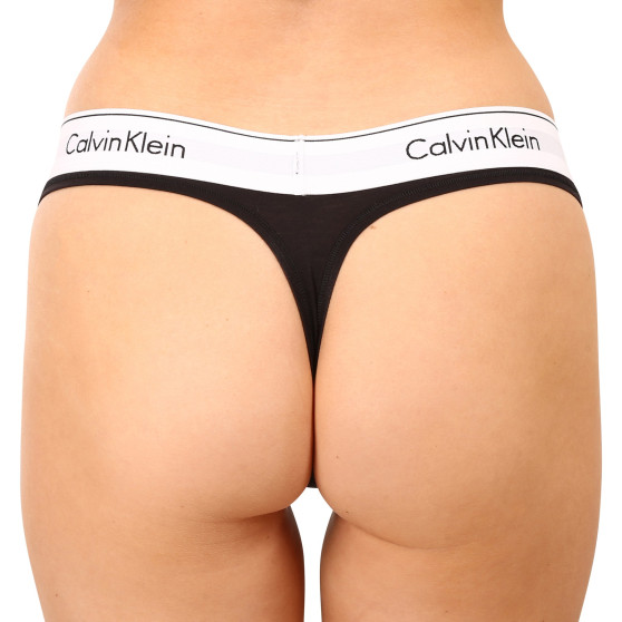 Dámská tanga Calvin Klein černá (F3786E-001)