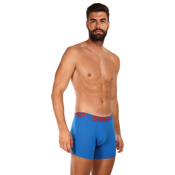 3PACK pánské boxerky Styx long sportovní guma vícebarevné (3U10137)