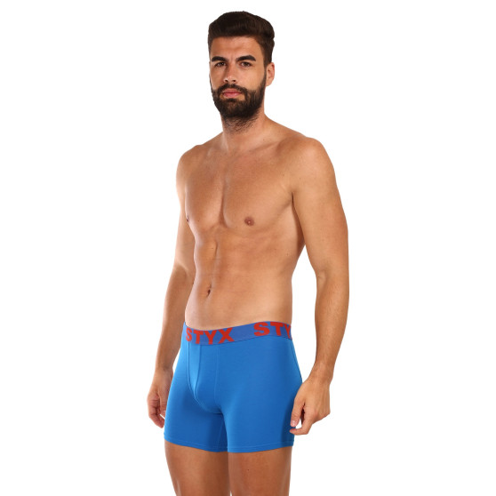 3PACK pánské boxerky Styx long sportovní guma vícebarevné (3U10137)