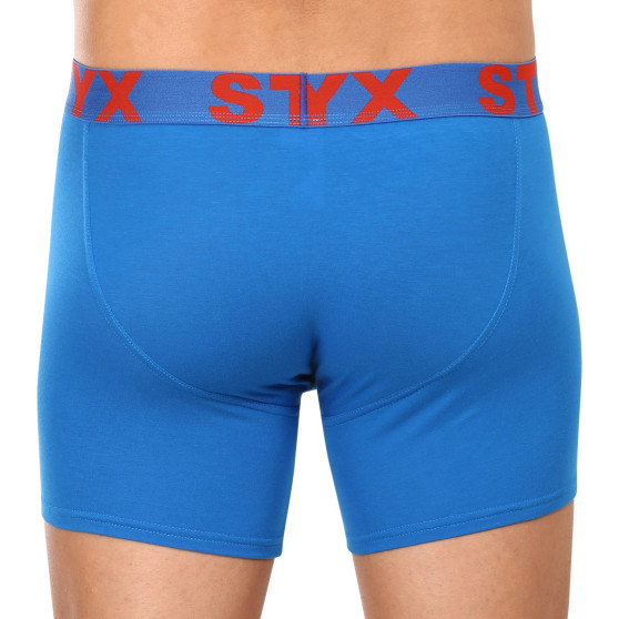 3PACK pánské boxerky Styx long sportovní guma vícebarevné (3U10137)