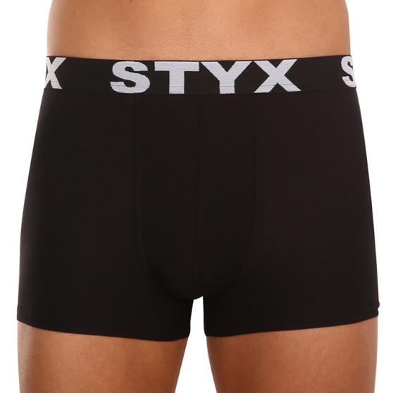 5PACK pánské boxerky Styx sportovní guma černé (5G960)