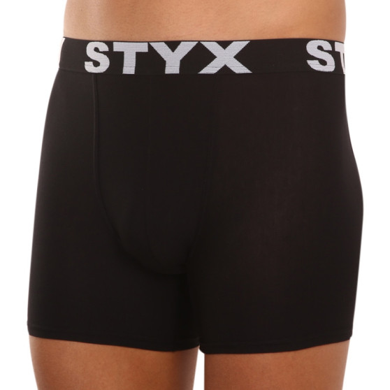 5PACK pánské boxerky Styx sportovní guma černé (5G960)