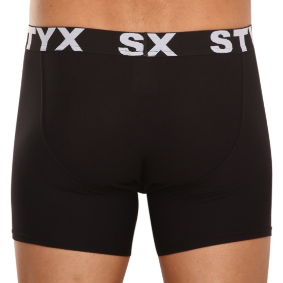 5PACK pánské boxerky Styx sportovní guma černé (5G960)