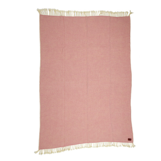 Vlněná merino deka Marina růžová (BAL011)