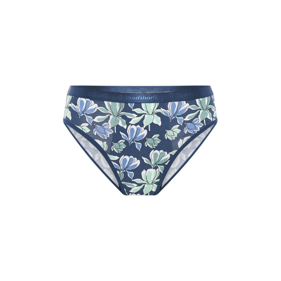 Menstruační kalhotky Modibodi Classic Bikini Maxi Midnight Blue Floral (MODI4012MBF)