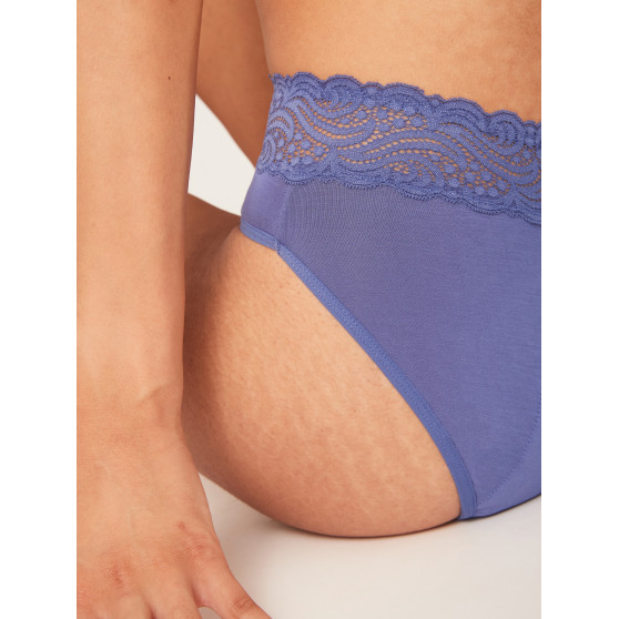 Menstruační kalhotky Modibodi Sensual Hi-Waist Bikini Maxi Storm Blue (MODI4042SB)