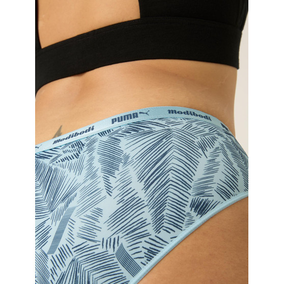 Menstruační kalhotky PUMA & Modibodi Active Printed Classic Brief Moderate-Heavy Palm Blue (MODI4071PB)