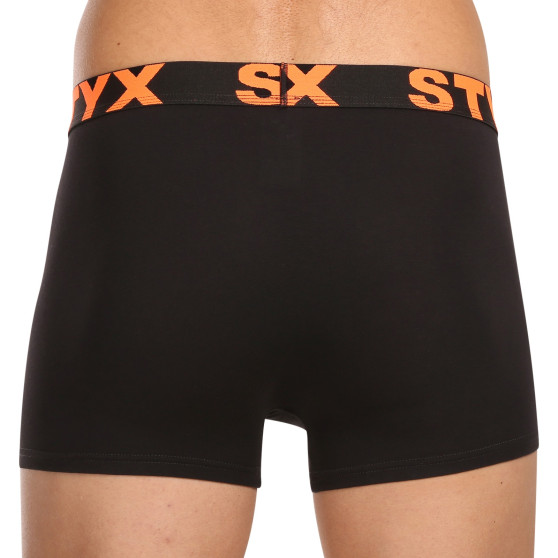 10PACK pánské boxerky Styx sportovní guma černé (10G9601)