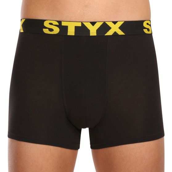 10PACK pánské boxerky Styx sportovní guma černé (10G9601)