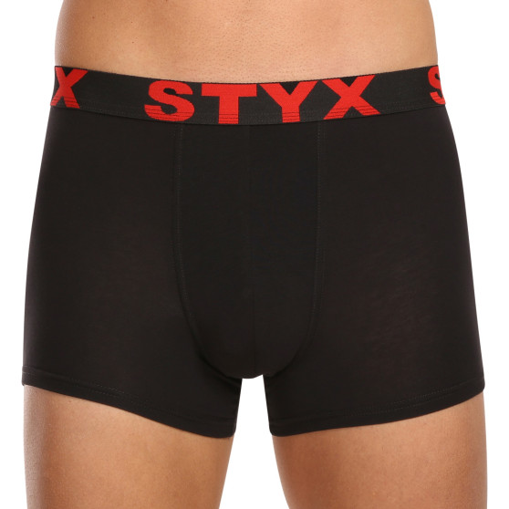 10PACK pánské boxerky Styx sportovní guma černé (10G9601)