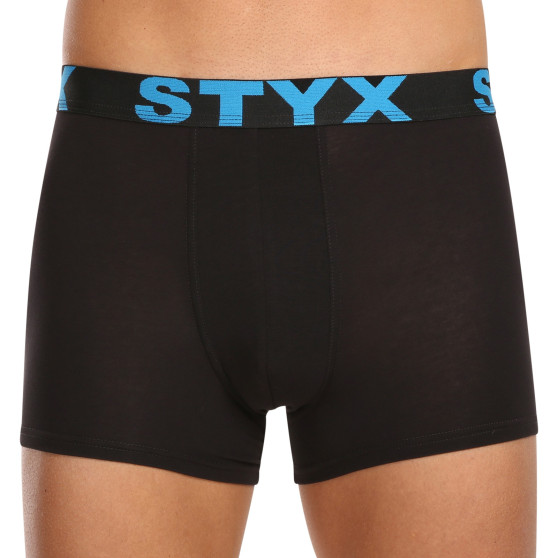 10PACK pánské boxerky Styx sportovní guma černé (10G9601)