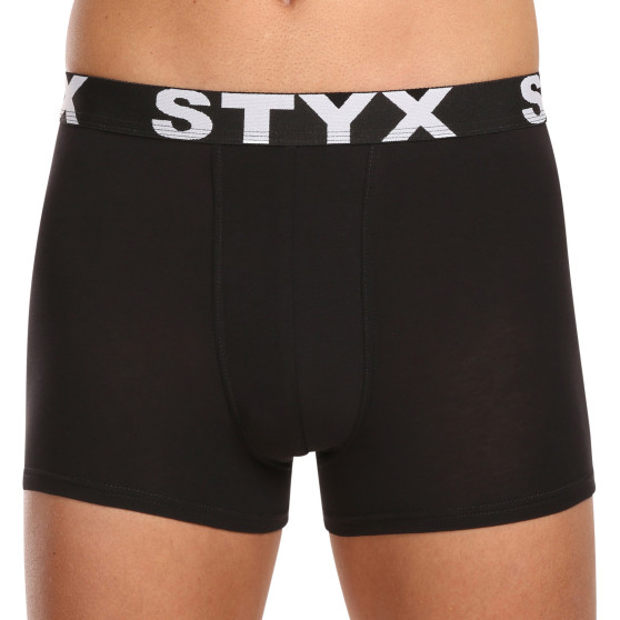 10PACK pánské boxerky Styx sportovní guma černé (10G9601)