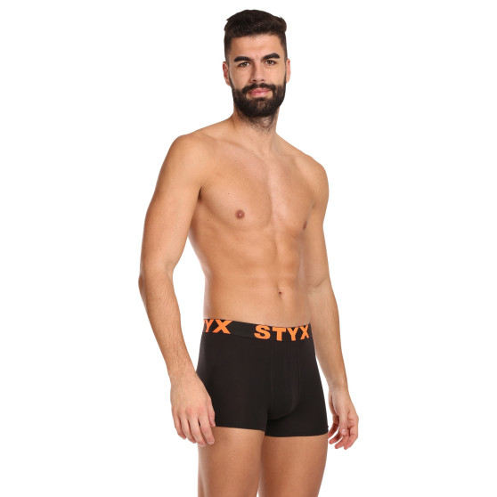 10PACK pánské boxerky Styx sportovní guma černé (10G9601)