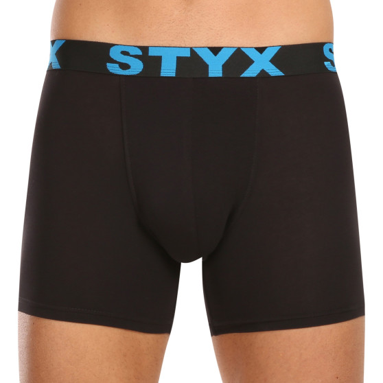 10PACK pánské boxerky Styx long sportovní guma černé (10U9601)