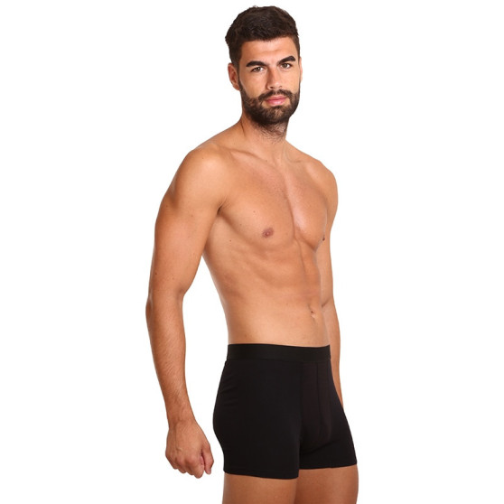 7PACK pánské boxerky Nedeto černé (7NB001)