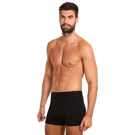 7PACK pánské boxerky Nedeto černé (7NB001)