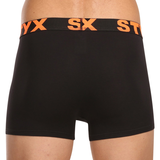 5PACK pánské boxerky Styx sportovní guma černé (5G9602)