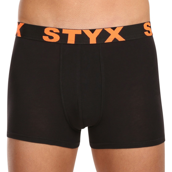 5PACK pánské boxerky Styx sportovní guma černé (5G9602)