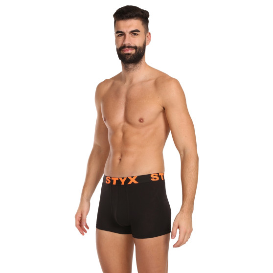 5PACK pánské boxerky Styx sportovní guma černé (5G9602)