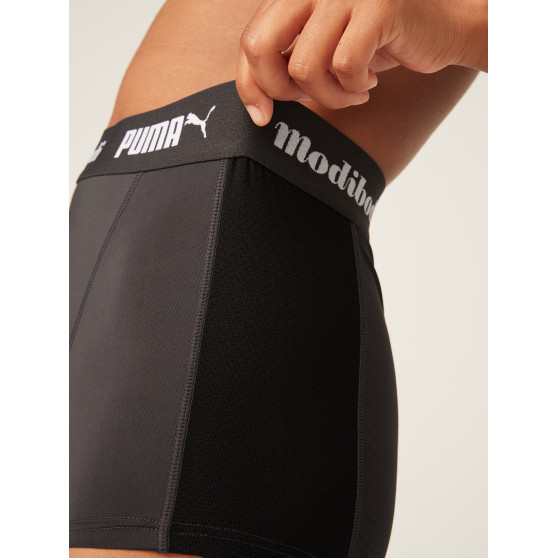 Menstruační kalhotky PUMA & Modibodi Active Boyshort Moderate-Heavy Dark - VYBALENÉ (MODI4097VYB)