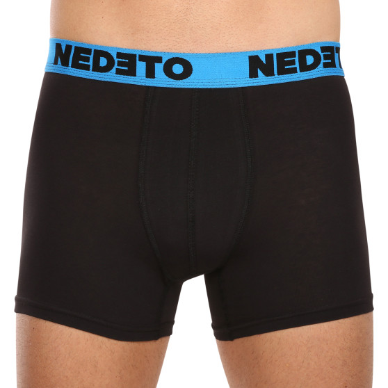 3PACK pánské boxerky Nedeto černé (3NB002)