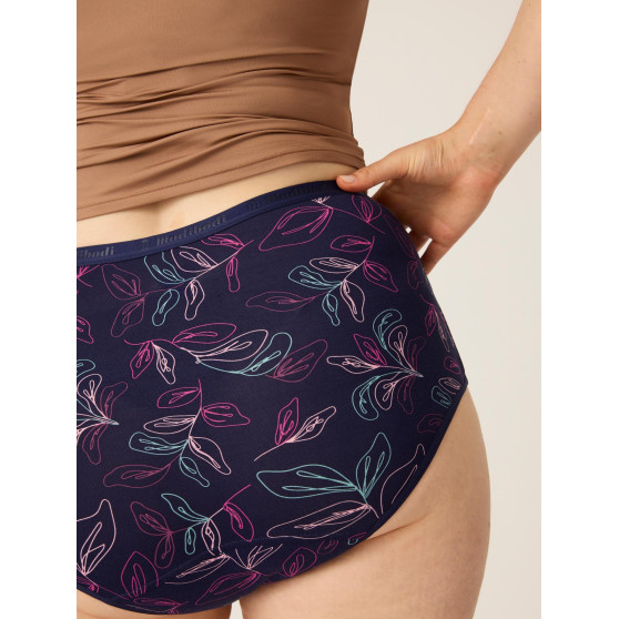 Menstruační kalhotky Modibodi Classic Full Brief Moderate-Heavy Passion Vine Navy (MODI4018PVN)