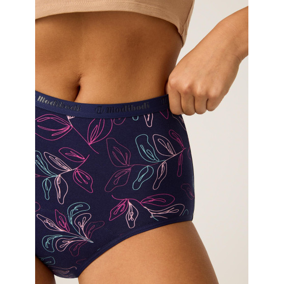 Menstruační kalhotky Modibodi Classic Full Brief Moderate-Heavy Passion Vine Navy (MODI4018PVN)