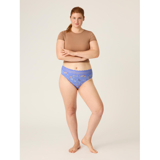 Menstruační kalhotky Modibodi Sensual Hi-Waist Bikini Moderate-Heavy Bouquet Blue (MODI4038BB)