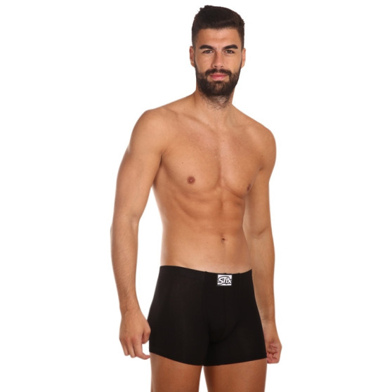 3PACK pánské boxerky Styx long klasická guma černé (F9606060)