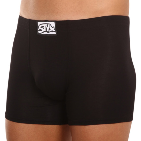 3PACK pánské boxerky Styx long klasická guma černé (F9606060)