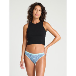 Menstruační kalhotky Modibodi Classic Bikini Light-Moderate Dusky Geo Blue (MODI4010DGB)