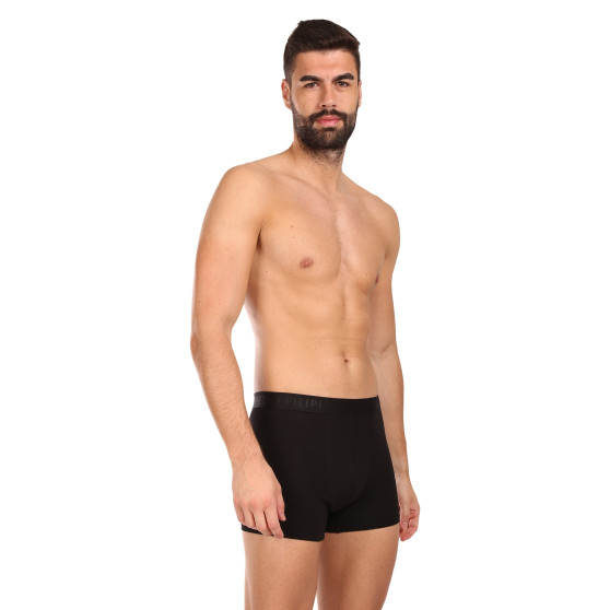 3PACK pánské boxerky Pietro Filipi černé (3BCL001)