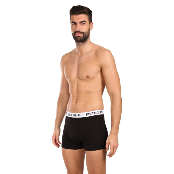 3PACK pánské boxerky Pietro Filipi černé (3BCL003)