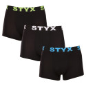 3PACK pánské boxerky Styx sportovní guma vícebarevné (G9606162)