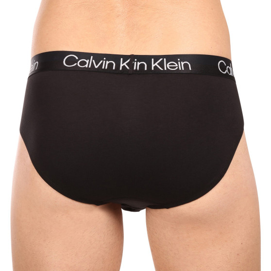 3PACK pánské slipy Calvin Klein černé (NB2969A-7VI)