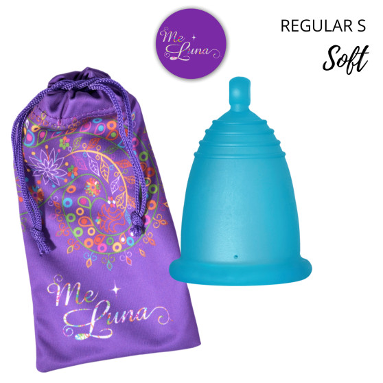 Menstruační kalíšek Me Luna Soft S s kuličkou tyrkysová (MELU050)